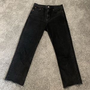 Top shop “Motto” black denim jeans